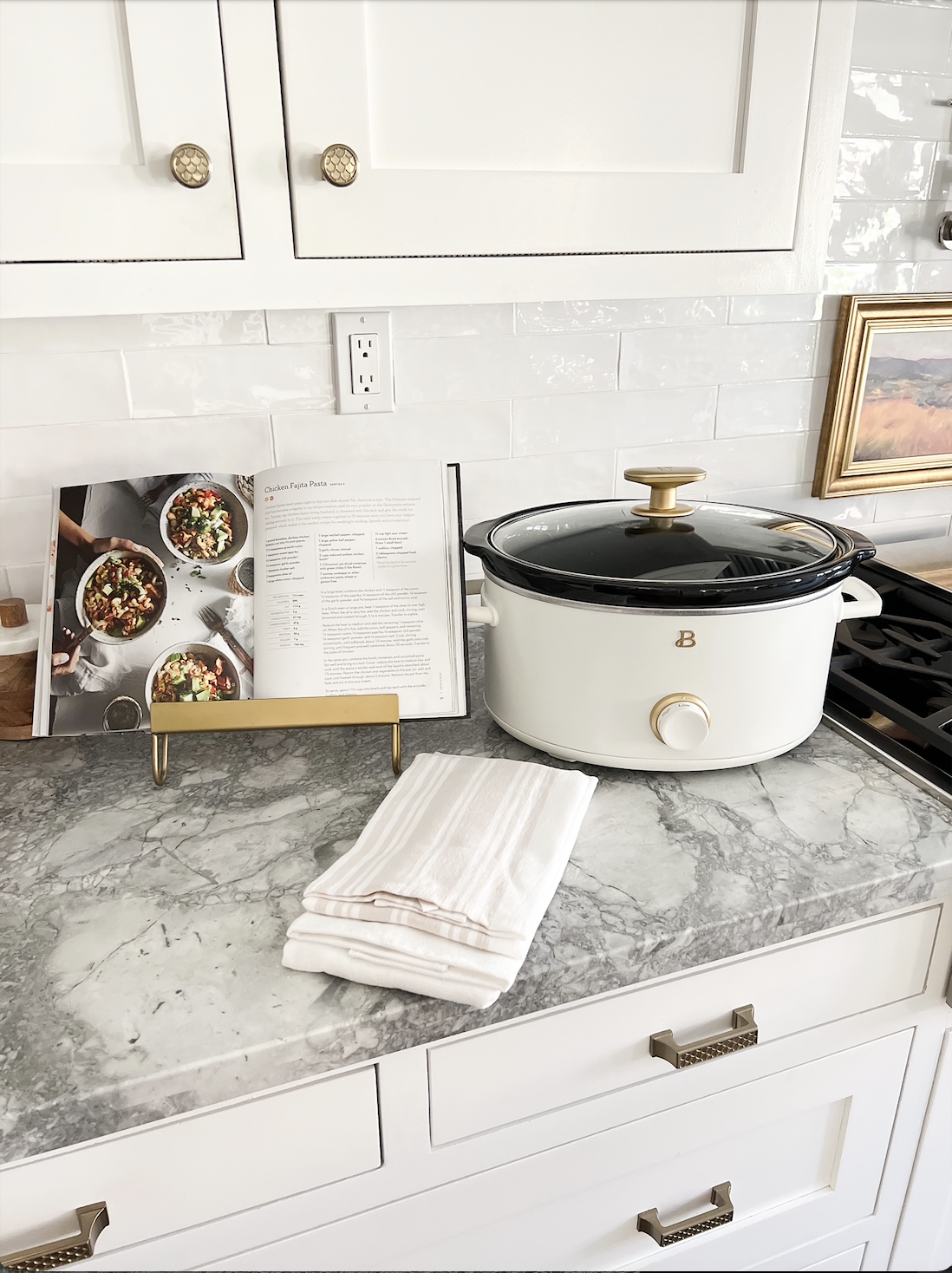Beautiful Appliances by Drew Barrymore  White kitchen appliances, Gold  kitchen accessories, Kitchen decor apartment