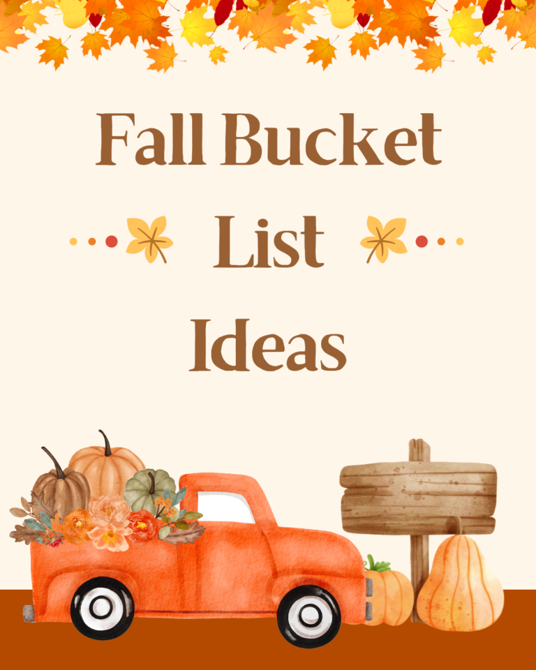 Fall Bucket List Ideas!