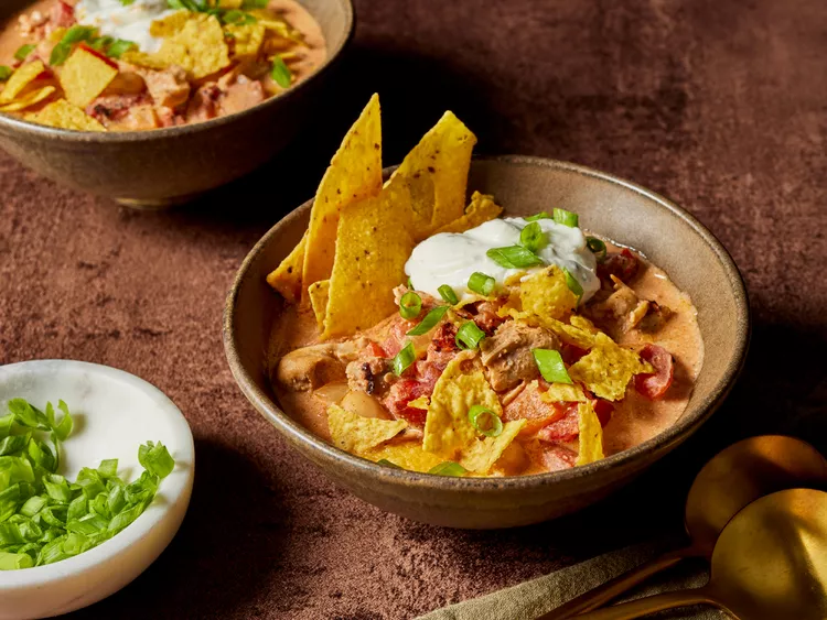 Crockpot Buffalo Chicken Chili